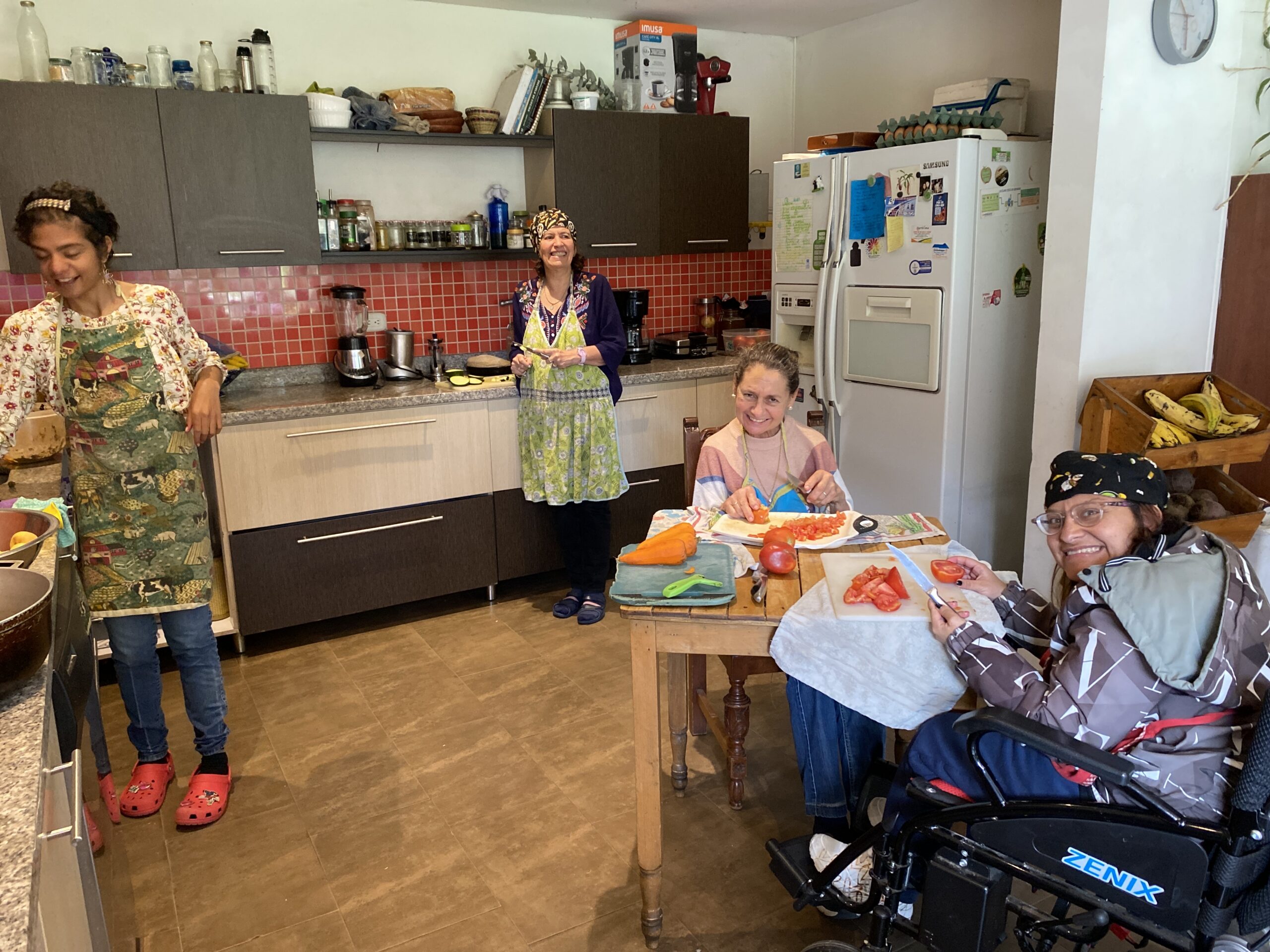 Cooking and baking together